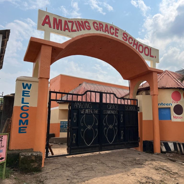 Amazing Grace School front gate